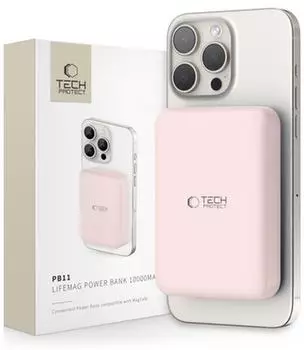 Tech-Protect PB11 LifeMag MagSafe Powerbank 10000mAh, pink