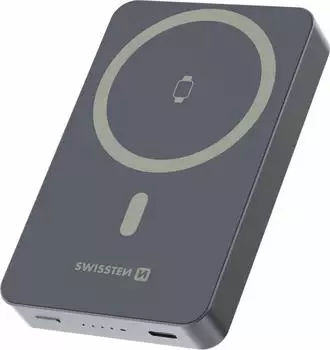 Swissten Slim2 Powerbank 10000mAh, USB-C PD 20W, grau (22013983)