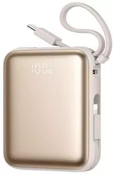 Joyroom JR-PBF27 Powerbank 10000mAh 22,5W mit integrierten Kabeln, gold (JR-PBF27)