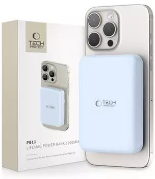 Tech-Protect PB11 LifeMag MagSafe Powerbank 10000mAh, blau