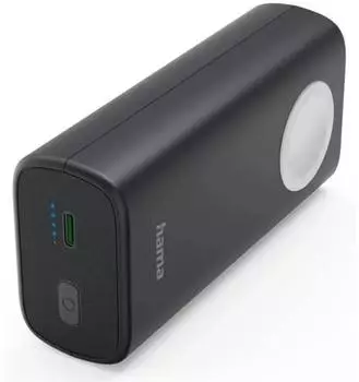 Hama Watch Powerbank 10000mAh, USB-C, schwarz/grau (00201768)