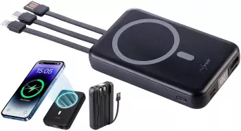 Revolt Magnetische Powerbank 10.000mAh, Qi & MagSafe, 22,5W (ZX3860)