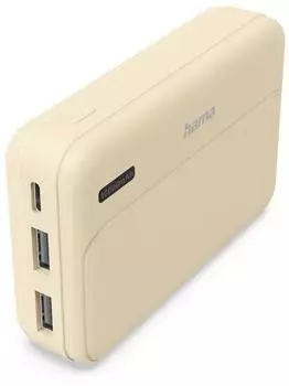 Hama Pocket 10 Powerbank 10000mAh 2x USB-A sand (00201773)