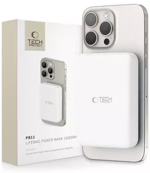 Tech-Protect PB11 LifeMag MagSafe Powerbank 10000mAh wei&szlig;
