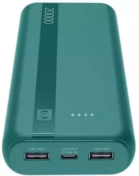 Cellular Line Essential Power Bank 20000mAh USB-C, 2x USB-A, blau (PBENTRYCOL20000B)