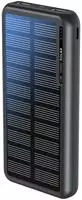 Boompods POSBLK, Boompods Obi 10,000mAh Solar Powerbank - Black