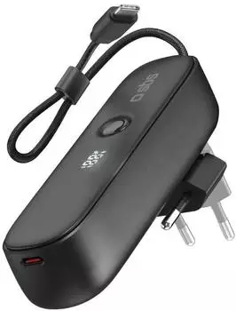 SBS Mobile Powerbank Hybrid 5000mAh PD 20W mit integrierter Buchse (TETRBB5000PD20)