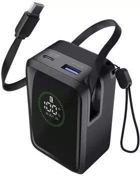Cellular Line Roller 10000 Powerbank 10000mAh 45W USB-C/USB-A LCD-Display (ROLLER 10000)