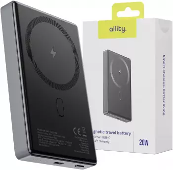 Allity APB-300 Magnetischer Powerbank 10000mAh 20W grau (ALL000042)