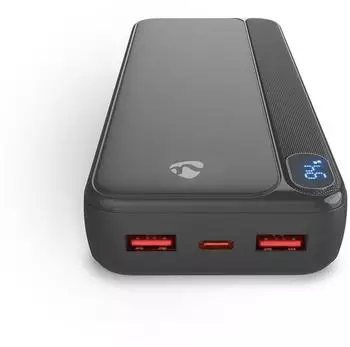 Nedis Powerbank 20000mAh 20W USB-C/USB-A Lithium-Polymer (PBKPD20W225BK)
