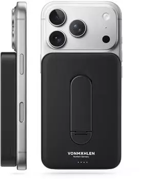 Vonm&auml;hlen Evergreen Mag QI2 Powerbank 10000mAh schwarz mit Kickstand (EVM00021)