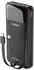 DUDAO K15Pro Powerbank 20000mAh 22,5W PD, integrierte Lightning- & USB-C-Kabel, schwarz (K15Pro)
