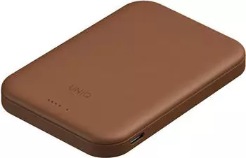 Uniq Lyden Lexa Magnetic Powerbank 5000mAh 20W USB-C MagSafe karamell