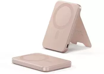 Satechi OntheGo Power Bank MagSafe 5000mAh, Qi2, rosa (ST-B5Q2SR)