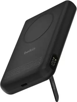 Belkin BoostCharge Magnetische Power Bank mit Ständer 10000mAh, schwarz (BPD014hqBK)