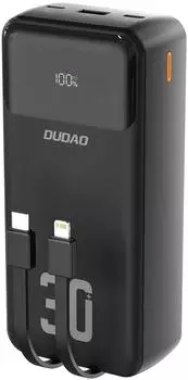 DUDAO K15MAX Powerbank 30000mAh PD 22,5W integrierte Kabel (K15MAX)