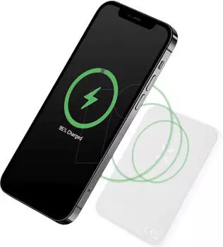 FIXED MagZen Powerbank MagSafe 6000mAh, kabellos, wei&szlig; (FIXZENM-6-WH)