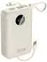 DUDAO K14+ Powerbank 20000mAh 22,5W USB-C/USB-A, integrierte Lightning/USB-C-Kabel, weiß