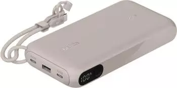 Belkin BoostCharge Power Bank 20000mAh mit digitalem Display, beige (BPB028hqSD)