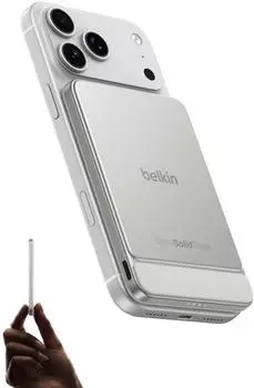 Belkin UltraCharge Pro Slim Magnetic Power Bank 5K Sand