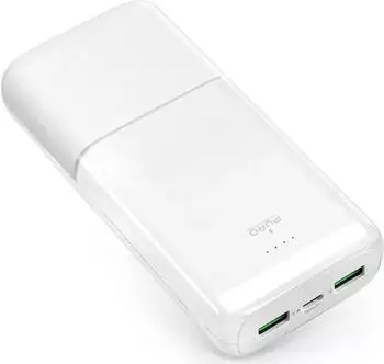 Puro DAILY 20 PLUS Powerbank 20000mAh, 22,5W, USB-A/USB-C PD (PUFCBB200P3WHI)