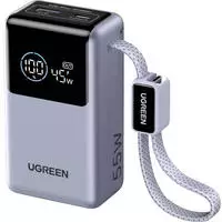 UGREEN Powerbank 10000 mAh USB PD 3.0 Li-Ion Silber Statusanzeige (PB727)