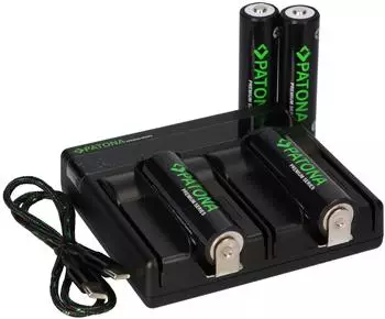 Patona Dual PD Performance Ladeger&auml;t + 4x 18650 Zellen (20201)
