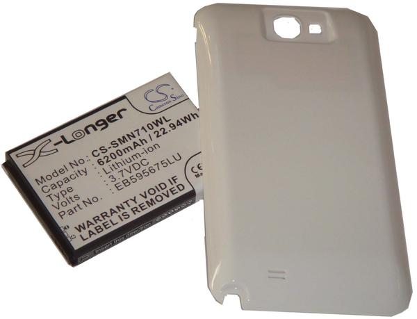 Sony Original Vhbw Backup Akku 10400mah Weiß Für Samsung Galaxy Note 2 Ii