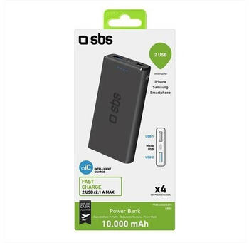 SBS Mobile Power bank Fast Charge 10000mAh 2 USB