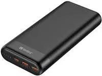 Sandberg 420-62, Sandberg Powerbank 20000 PD65W+2xQC3.0 Powerbank (Akku) - schwarz -