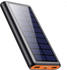 QTshine Solar Powerbank 26800 mAh Orange