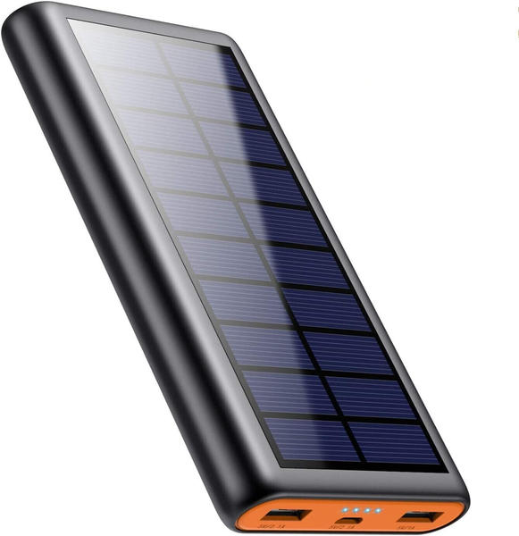 QTshine Solar Powerbank 26800 mAh Orange