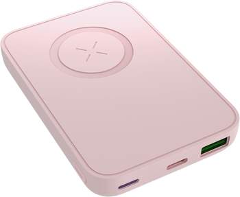 LL Trader Power Bank Magnetic Wireless rosa