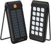 Solar Powerbank TitanPack Flex 10000mAh mit Staender und Taschenlampe schwarz /