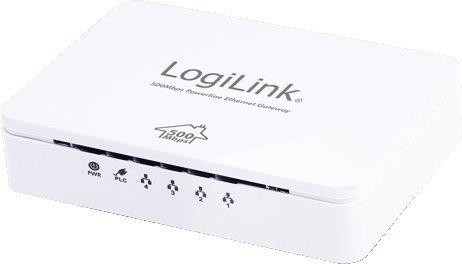 LogiLink 500 Mbps Powerline Gateway mit 4-Port Switch (NS0065)