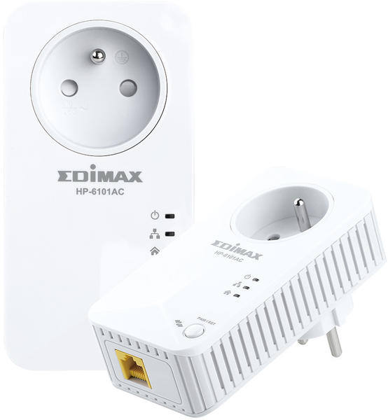 Edimax PowerLine Adapter with Power Socket (2-Pack)
