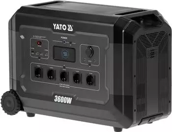 Yato Powerstation 3600W, 3072Wh, 5x230V, 6xUSB, 2x12V Solargenarator
