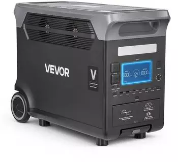 VEVOR Tragbare Powerstation, 3000W Solargenerator, 3072Wh LiFePO4-Akku-Backup mit 13 AusgangsAnschl&uuml;ssen