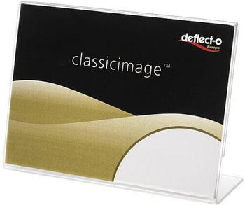 deflect-o Tischaufsteller A7 schräg transparent 10.7x8x3.6cm (480401)