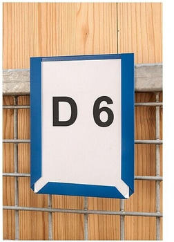 EICHNER Magnetische Inforahmen DIN A4 hoch blau 21.7x30.5x0.3cm 10er Pack (9218-01819-08)