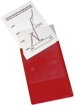 EICHNER Magnetische Inforahmen DIN A4 hoch rot 21.7x30.5x0.3cm 10er Pack (9218-01819-05)