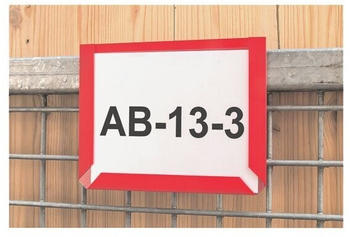 EICHNER Magnetische Inforahmen DIN A4 quer rot 30.5x21.7x0.3cm 10er Pack (9218-01820-05)