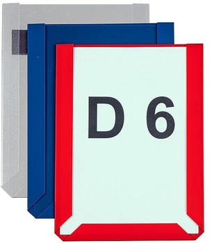 EICHNER Magnetische Inforahmen DIN A6 hoch rot 11.4x15.4x0.3cm 10er Pack (9218-02952-05)