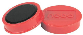 nobo Haftmagnete rund 38 mm rot 10 Stück (1915314)