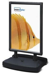 Showdown Displays Kundenstopper A1 Windtalker City Außenbereich schwarz 67x112.3x59cm (WTRA1BLK)
