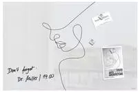 Sigel GL395, Sigel Glas-Magnettafel Artverum - Line Art