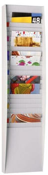 Paperflow Wand-Prospekthalter 25 Fächer A4 grau 27.3x112x0.6cm (A4V1X25.02)