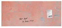 Sigel GL299 Glas-Magnettafel Artverum - Design Red Wall - 130 x 55 cm - koralle -