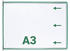 Tarifold Sichttafeln DIN A3 Öffnung schmale Seite grün 10er Set (118005)