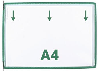 Tarifold Sichttafeln DIN A4 Öffnung breiten Seite grün 10er Set (117105)